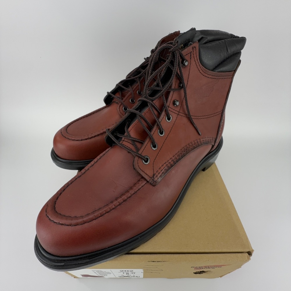Red Wing 202 Supersole Mens 6" Soft Toe Work Boots 12D NIB